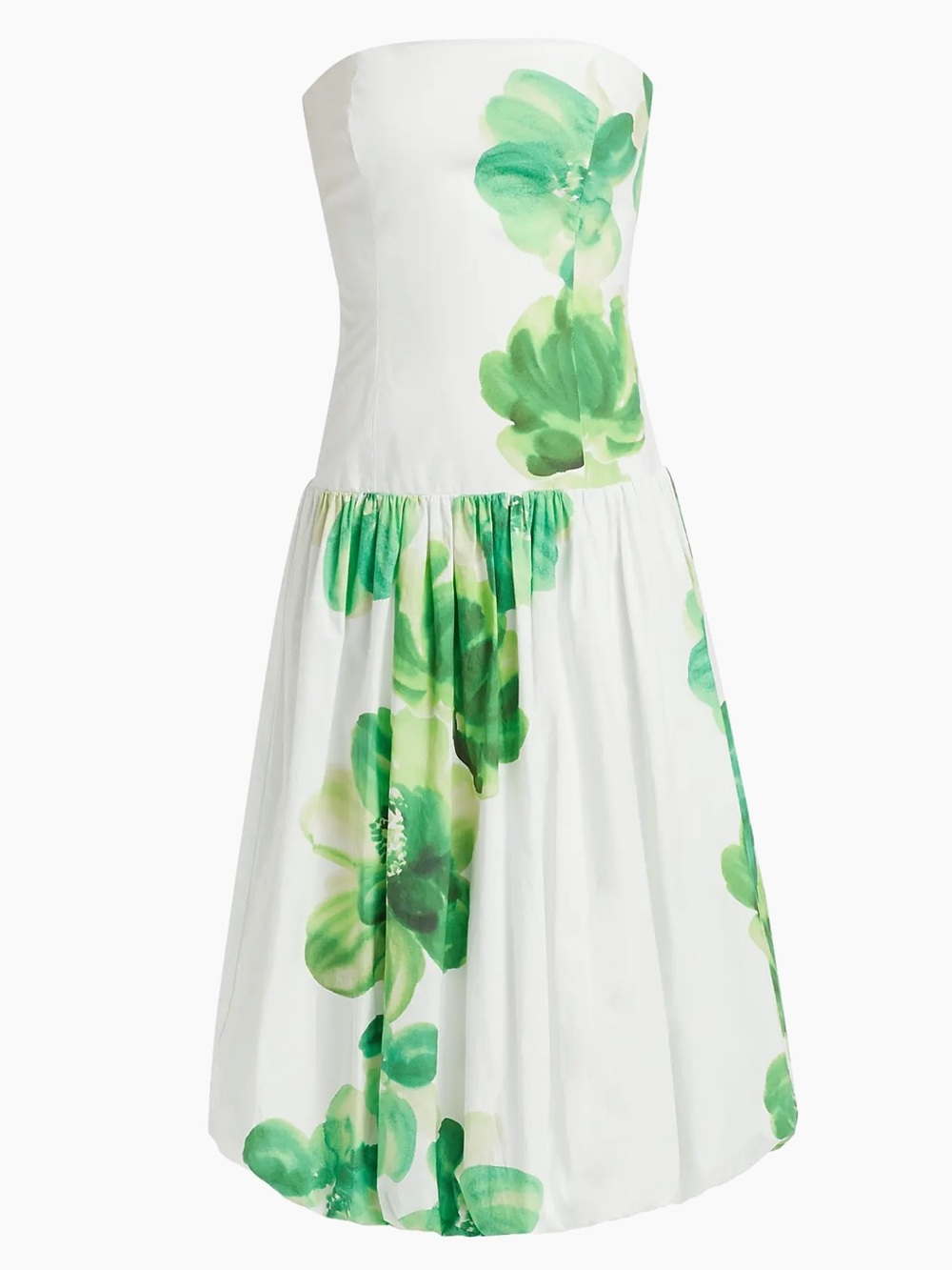 NWT Amanda Uprichard Tivoli Floral Cotton Bubble Midi-Dress